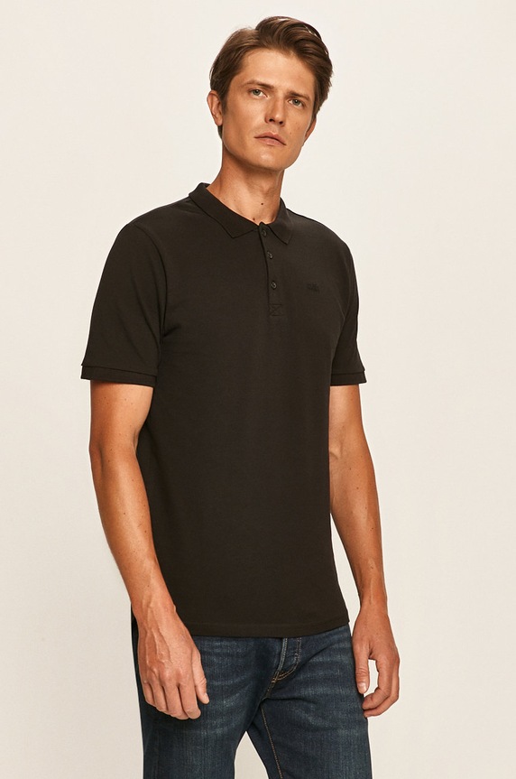 Only & Sons - Polo bawełna czarny 22013117