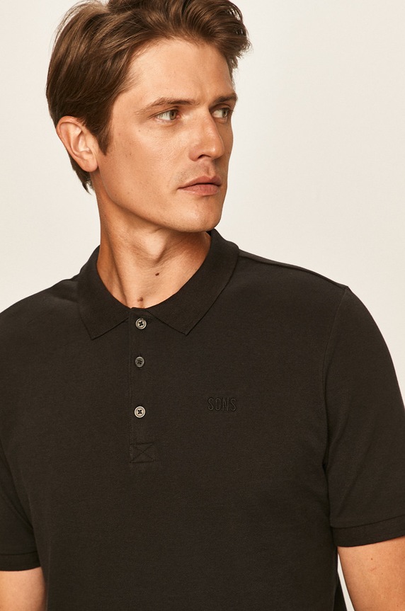 Only & Sons - Polo czarny 22013117