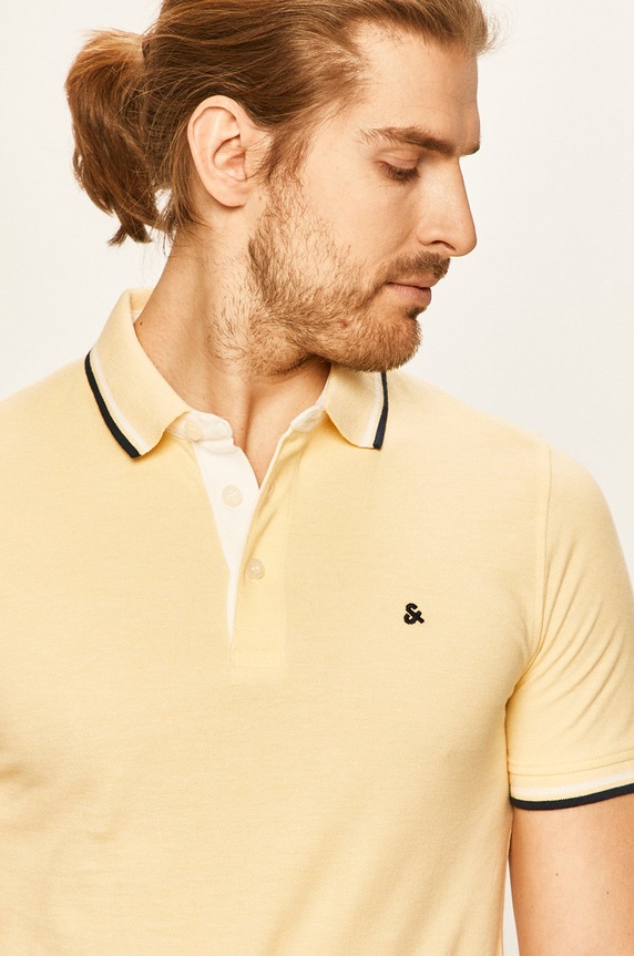 Jack & Jones Polo żółty 12136668