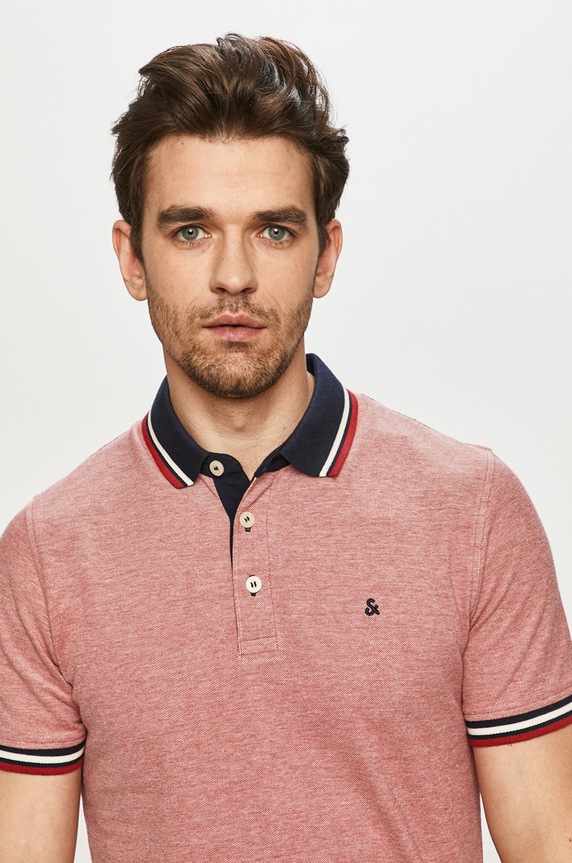 Polo tričko Jack & Jones červená 12136668