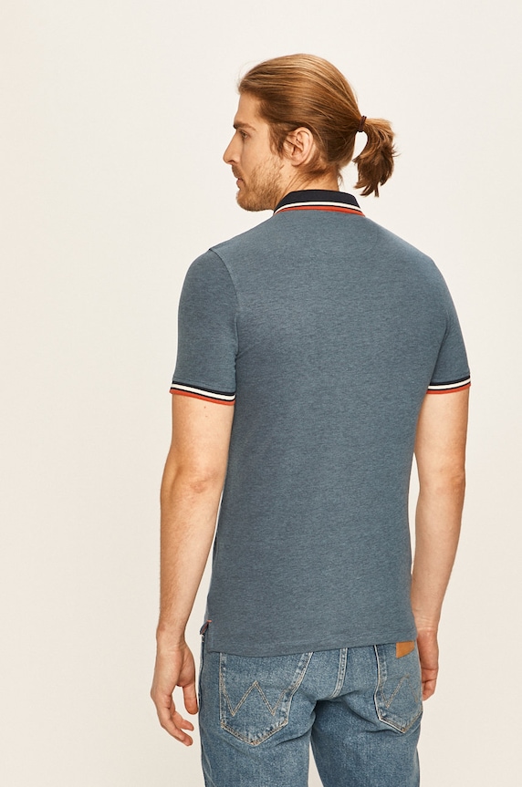 Oblečení Polo tričko Jack & Jones 12136668 modrá