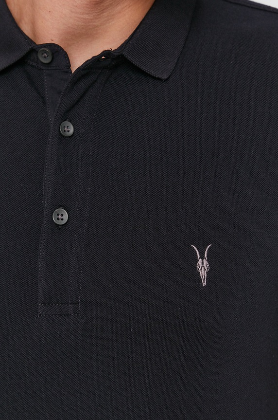 AllSaints - Polo tričko Reform Polo MD051H tmavomodrá