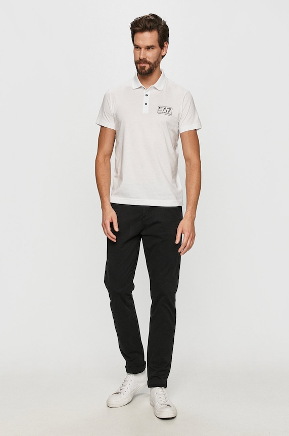 EA7 Emporio Armani - Polo 8NPF12.PJNQZ bijela AA00