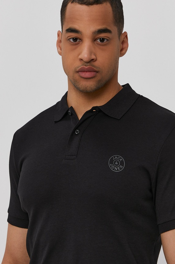 Polo tričko Jack & Jones 12191924 čierna