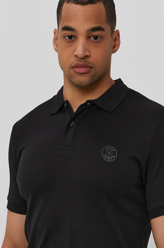 Polo tričko Jack & Jones 12191924 čierna