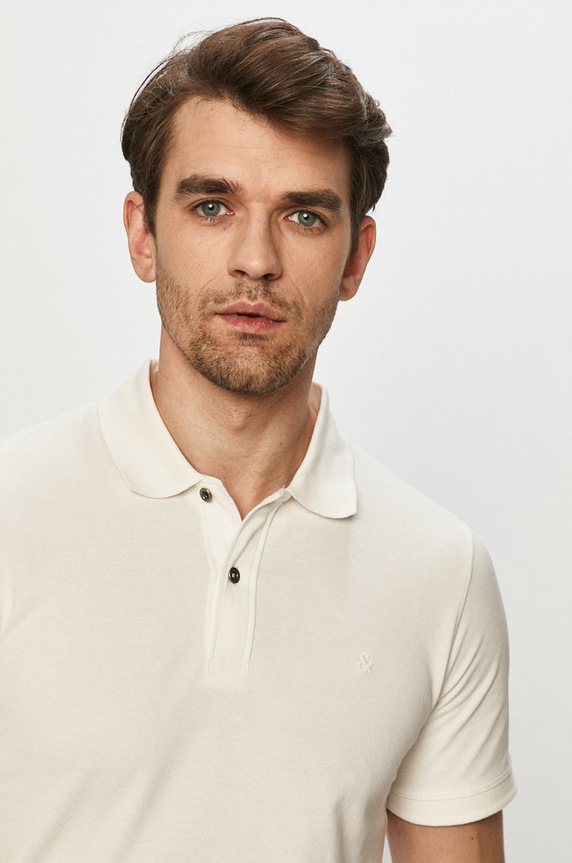Jack & Jones - Polo biały 12180890.