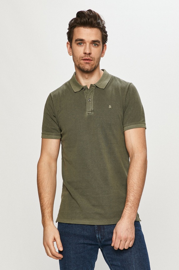 Jack & Jones - Polo bawełna zielony 12180890.