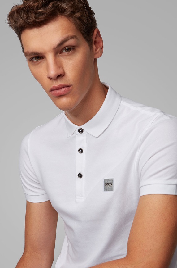 BOSS Polo 50378334.NOS biały 50378334.NOS