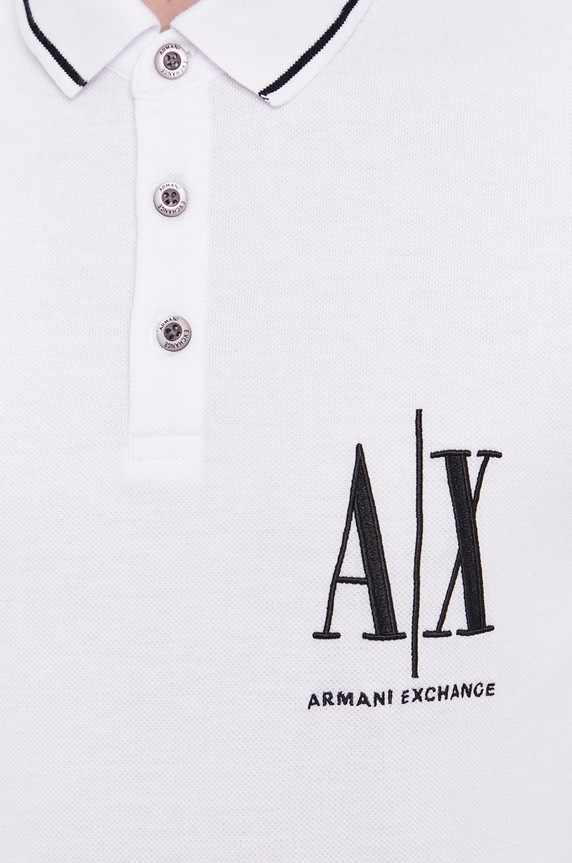 Polo majica Armani Exchange 8NZFPA.Z8M5Z.NOS bijela