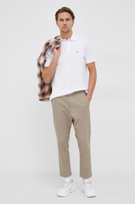 Polo tričko Selected Homme 16082840.BrightWhit biela AA00