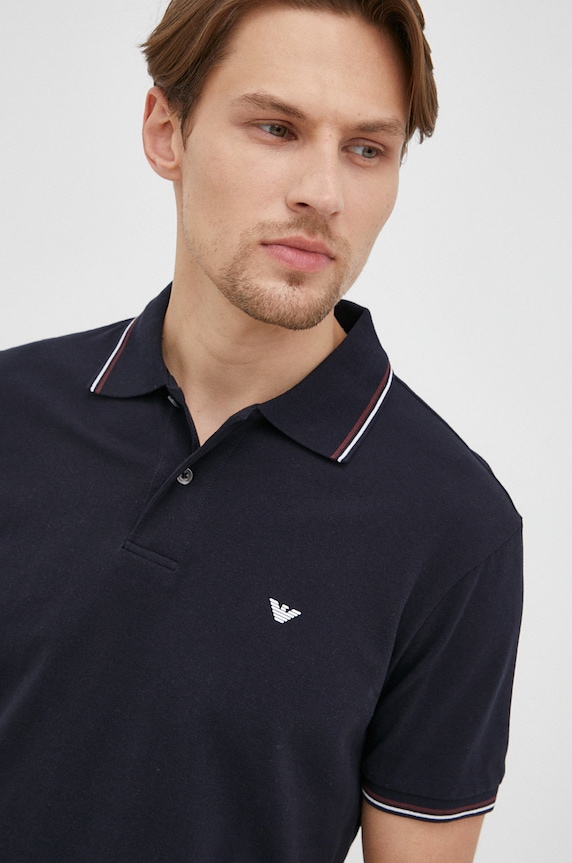 Polo tričko Emporio Armani tmavomodrá 8N1FB3.1JPTZ.NOS