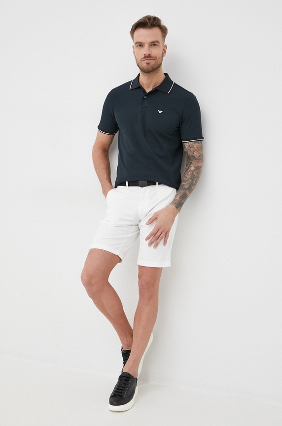 Polo tričko Emporio Armani 8N1FB3.1JPTZ.NOS zelená AA00