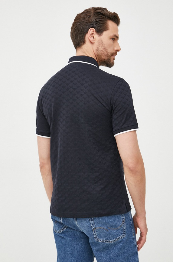 Oblečenie Bavlnené polo tričko Emporio Armani 8N1FP0.1JHWZ.NOS tmavomodrá