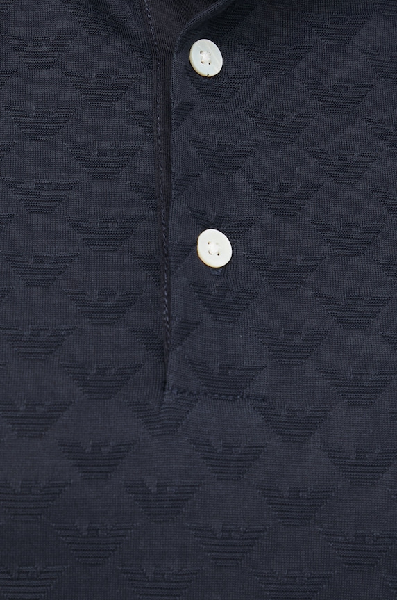 Bavlnené polo tričko Emporio Armani 8N1FP0.1JHWZ.NOS tmavomodrá