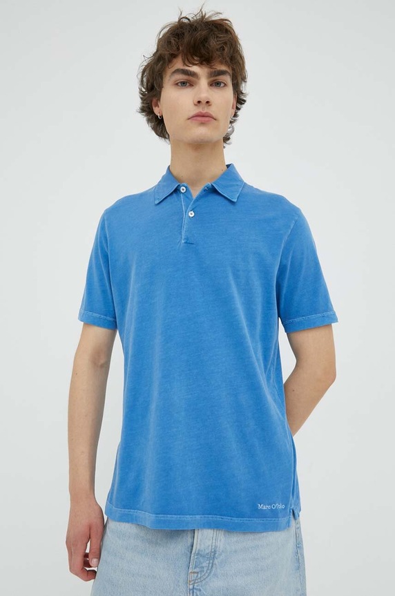 Marc O'Polo polo de bumbac albastru M24221053056