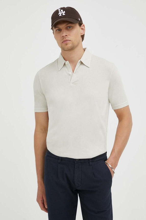 Marc O'Polo polo bawełniane beżowy M24221053056