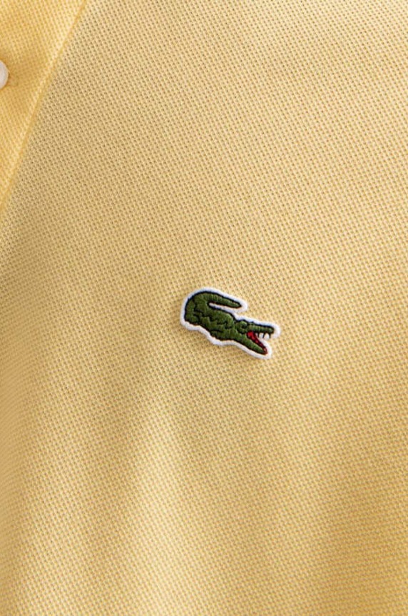 Lacoste cotton polo shirt L1212 HLL yellow L1212.6XP