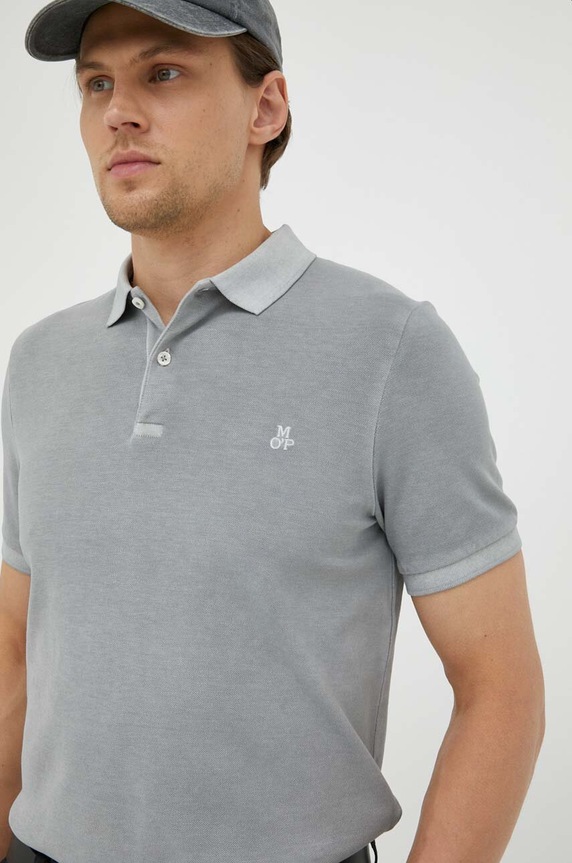 Marc O'Polo polo z elastanem szary 5000009417