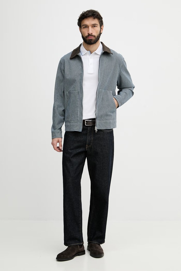 BOSS Green πόλο ανδρικό βαμβακερό Paddy 50469055 λευκό AA00