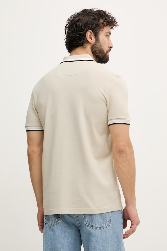 Oblečení BOSS Green polo pánské bavlněné Paddy 50469055 béžová