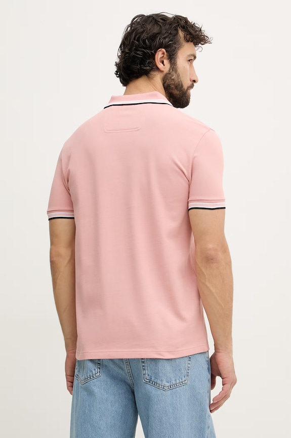 Oblačila BOSS Green polo majica moška bombažna Paddy 50469055 roza