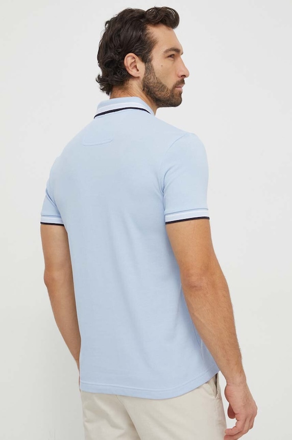 BOSS Green polo męskie bawełniane Paddy 50469055 niebieski AA00