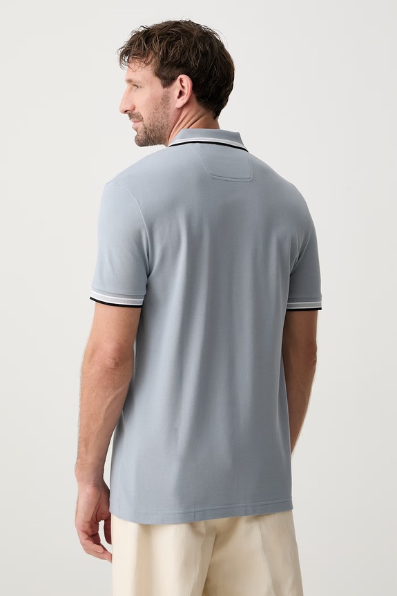 Îmbrăcăminte BOSS Green polo bărbătesc din bumbac Paddy 50469055 albastru