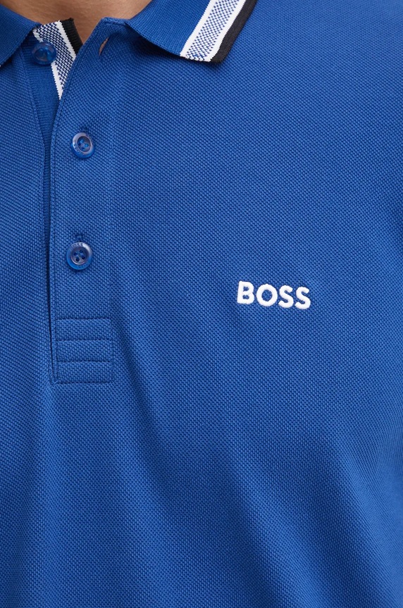BOSS Green polo męskie bawełniane Paddy niebieski 50469055