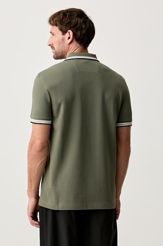 Odzież BOSS Green polo męskie bawełniane Paddy 50469055 zielony