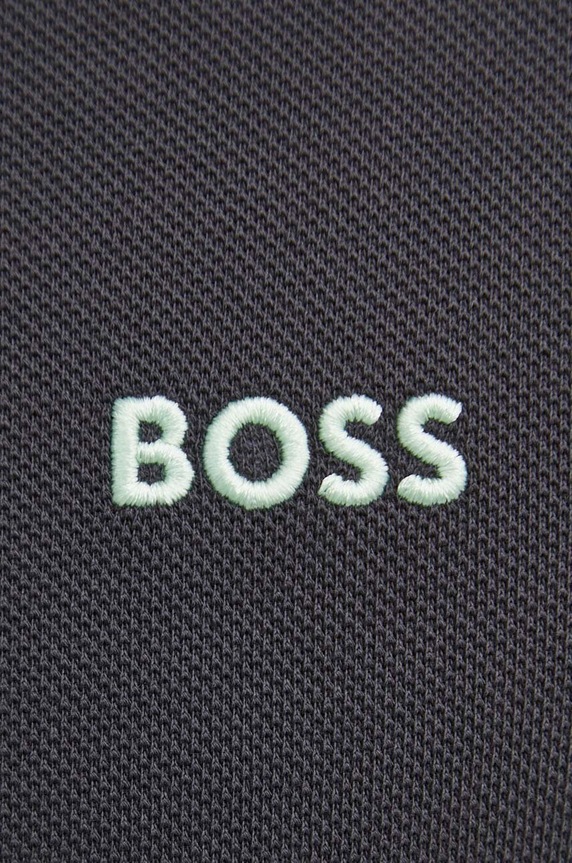 BOSS Green polo męskie bawełniane Paddy szary 50469055