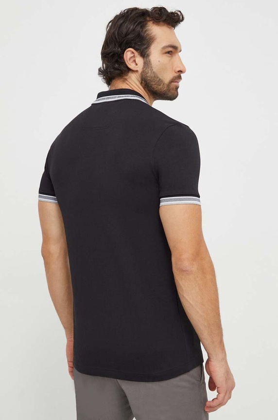 Oblečení BOSS Green polo pánské bavlněné Paddy 50469055 černá