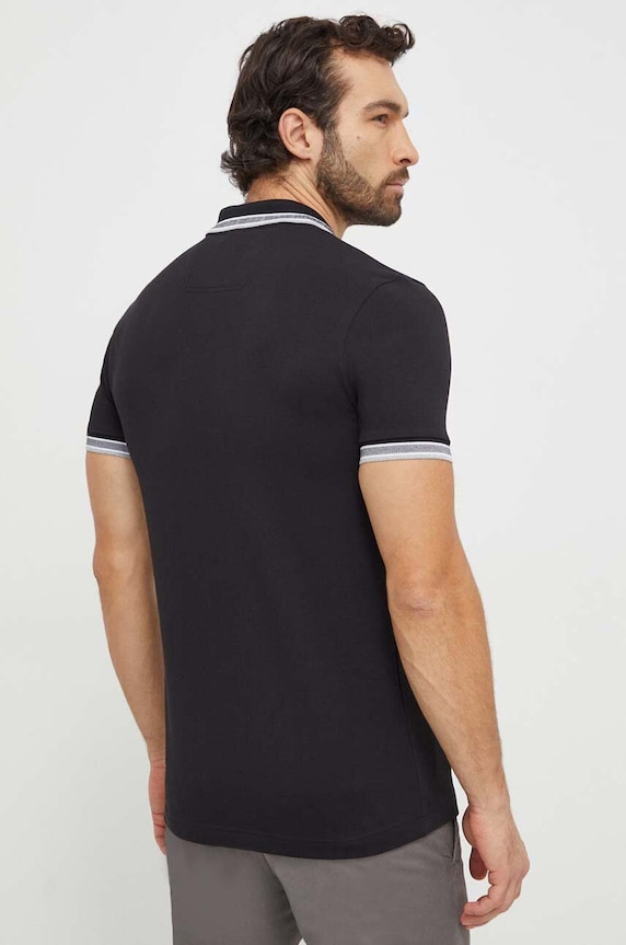 Oblečení BOSS Green polo pánské bavlněné Paddy 50469055 černá
