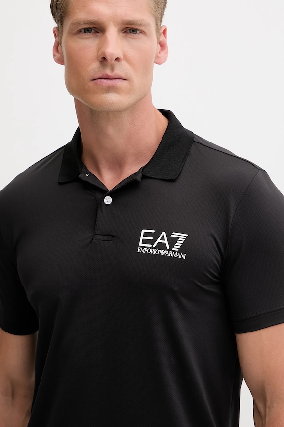 EA7 Emporio Armani poló fekete 8NPF23.PJEMZ