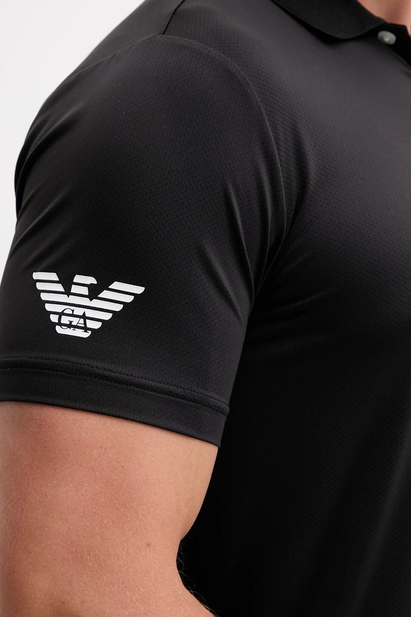 EA7 Emporio Armani poló 8NPF23.PJEMZ fekete