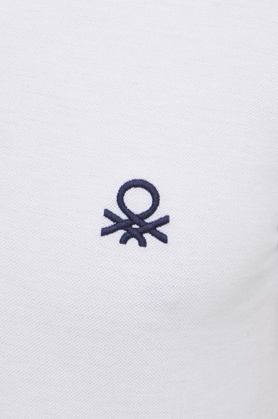 United Colors of Benetton polo bawełniane 3089J3178 biały