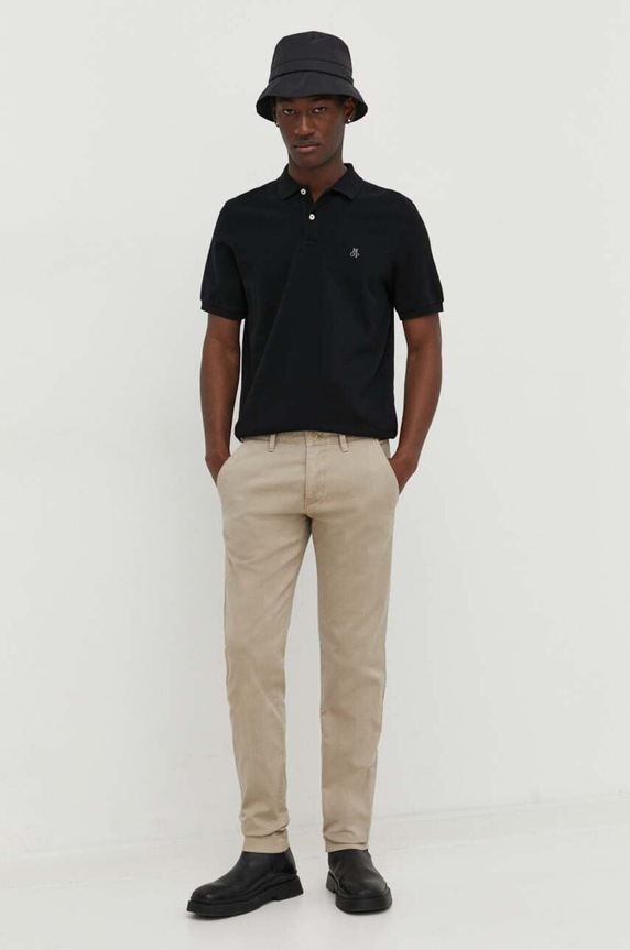 Marc O'Polo polo bawełniane 5000009415 czarny AA00