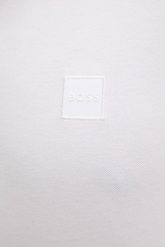 BOSS Orange μακρυμάνικο Ανδρικό βαμβακερό με ελαστάν Passerby 50507704 λευκό