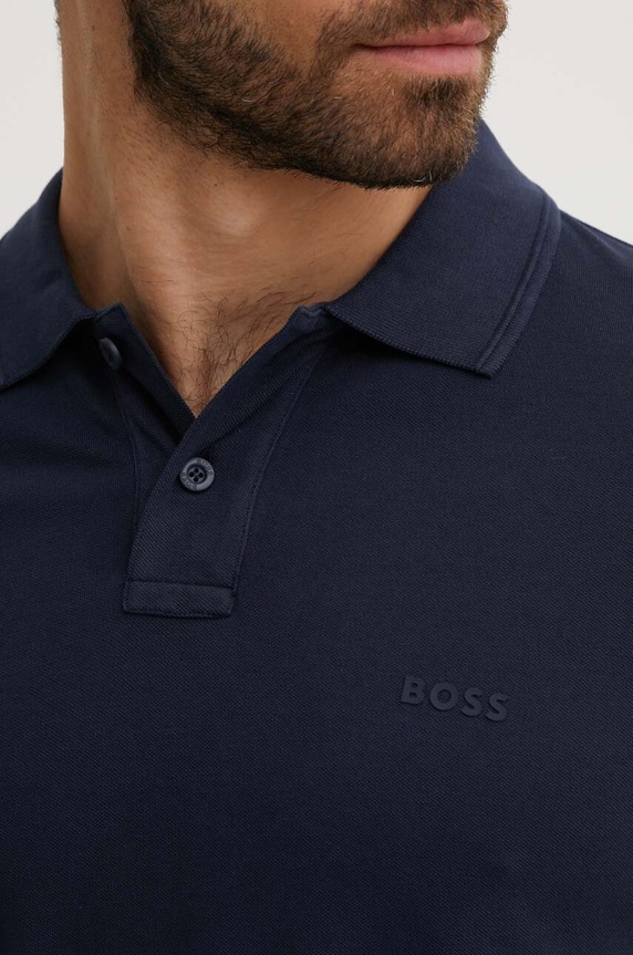 BOSS Orange polo tričko pánske bavlnené Prime tmavomodrá 50507813