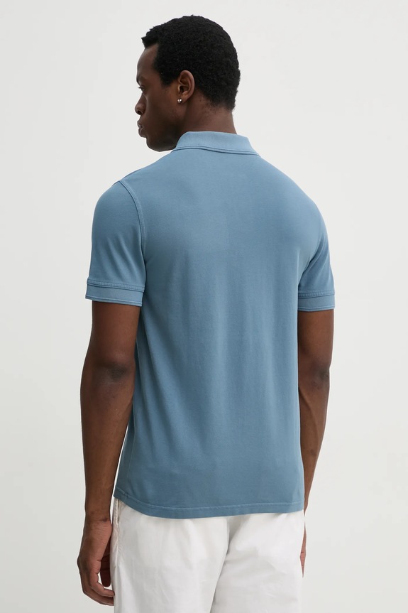 Odzież BOSS Orange polo męskie bawełniane Prime 50507813 niebieski
