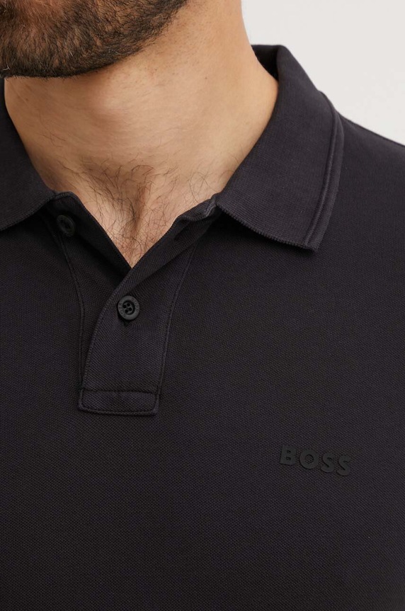 BOSS Orange polo tričko pánske bavlnené Prime čierna 50507813