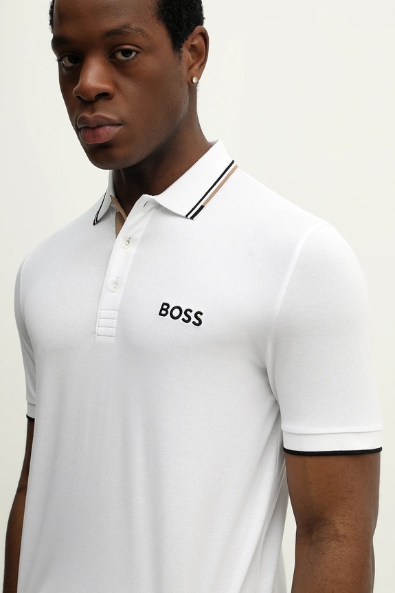 BOSS Green polo męskie Paddy Pro biały 50469102