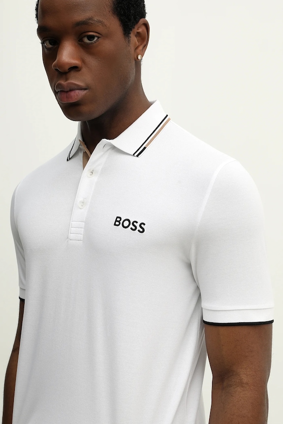 BOSS Green polo męskie Paddy Pro biały 50469102