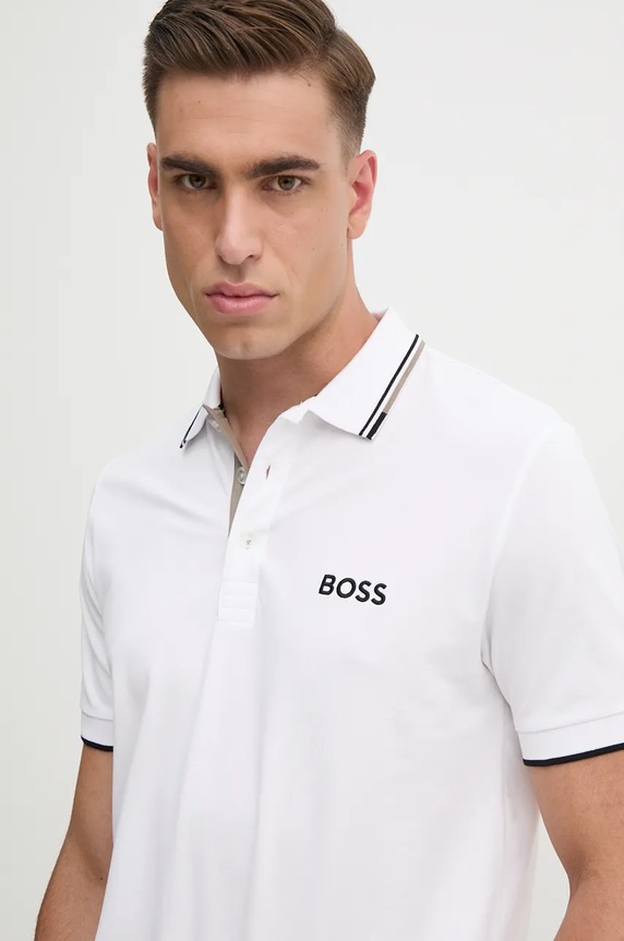 BOSS Green polo bărbați Paddy Pro alb 50469102
