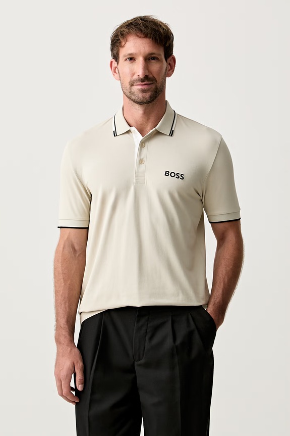 BOSS Green поло чоловіче Paddy Pro бежевий 50469102