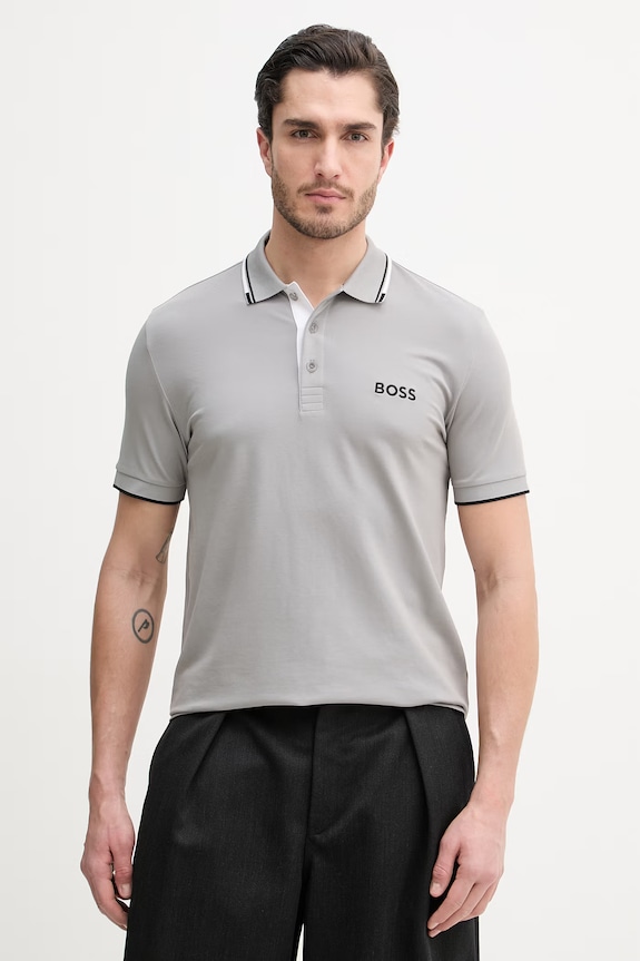 BOSS Green polo męskie Paddy Pro szary 50469102