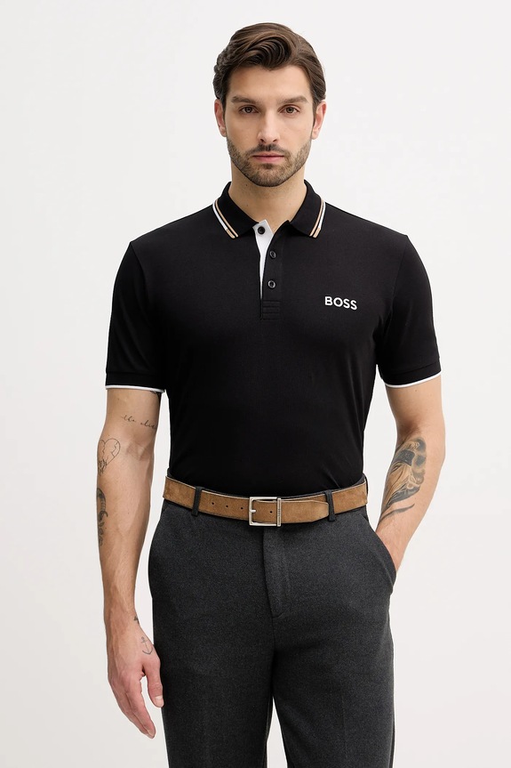 BOSS Green polo męskie Paddy Pro czarny 50469102