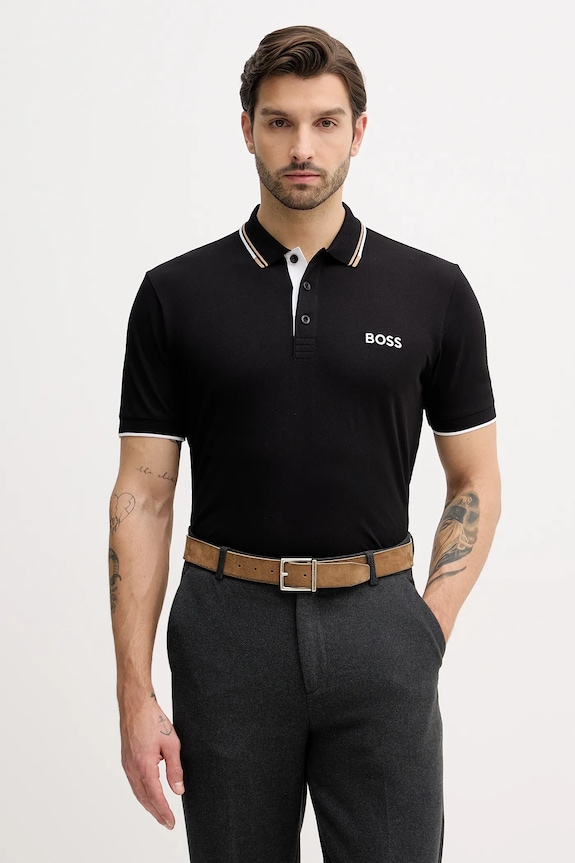 BOSS Green polo męskie Paddy Pro czarny 50469102