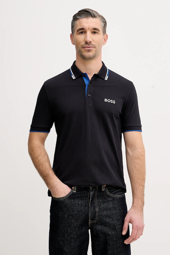 BOSS Green polo tričko pánske Paddy Pro čierna 50469102