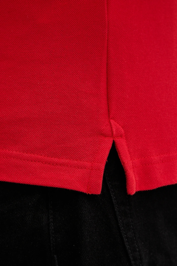 United Colors of Benetton polo męskie bawełniane z elastanem 3WG9U301Z czerwony