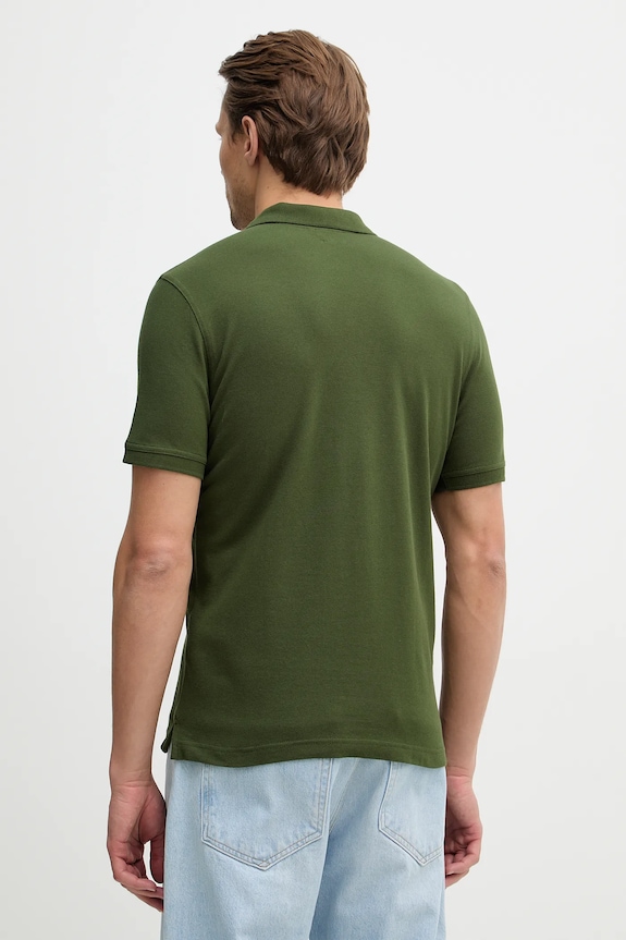 Îmbrăcăminte United Colors of Benetton polo bărbați bumbac cu elastan 3WG9U301Z verde